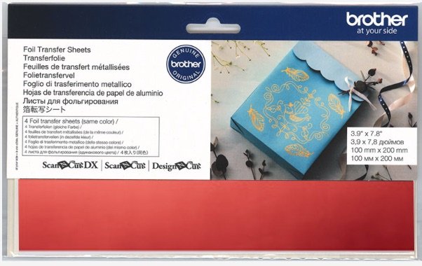 Brother ScanNCut CAFTSRED1 Hojas de transferencia de papel rojo
